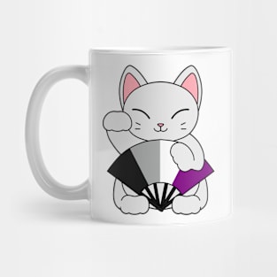 Asexual Lucky Cat Mug